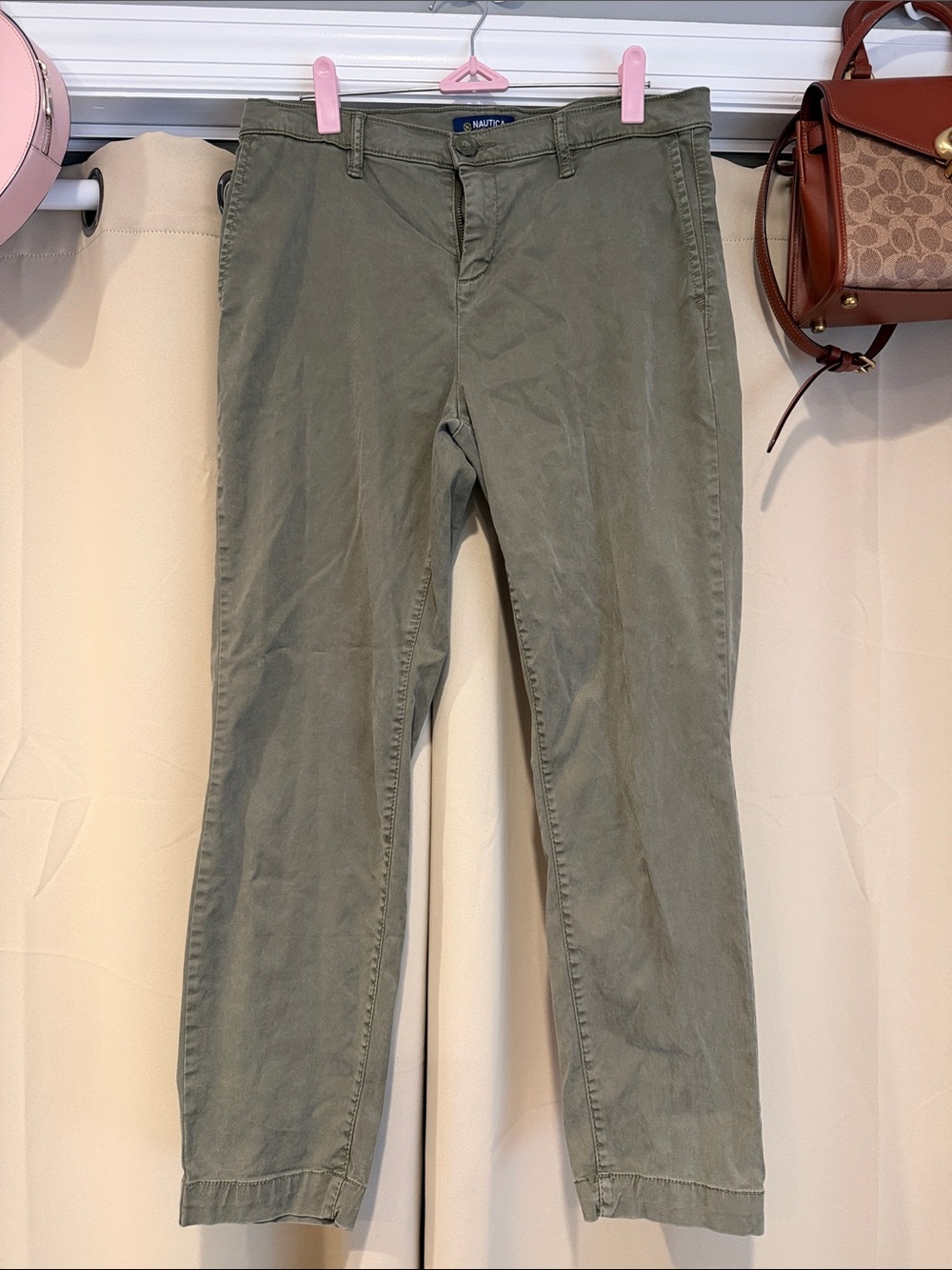 Nautica Women’s Olive Cropped Jeans